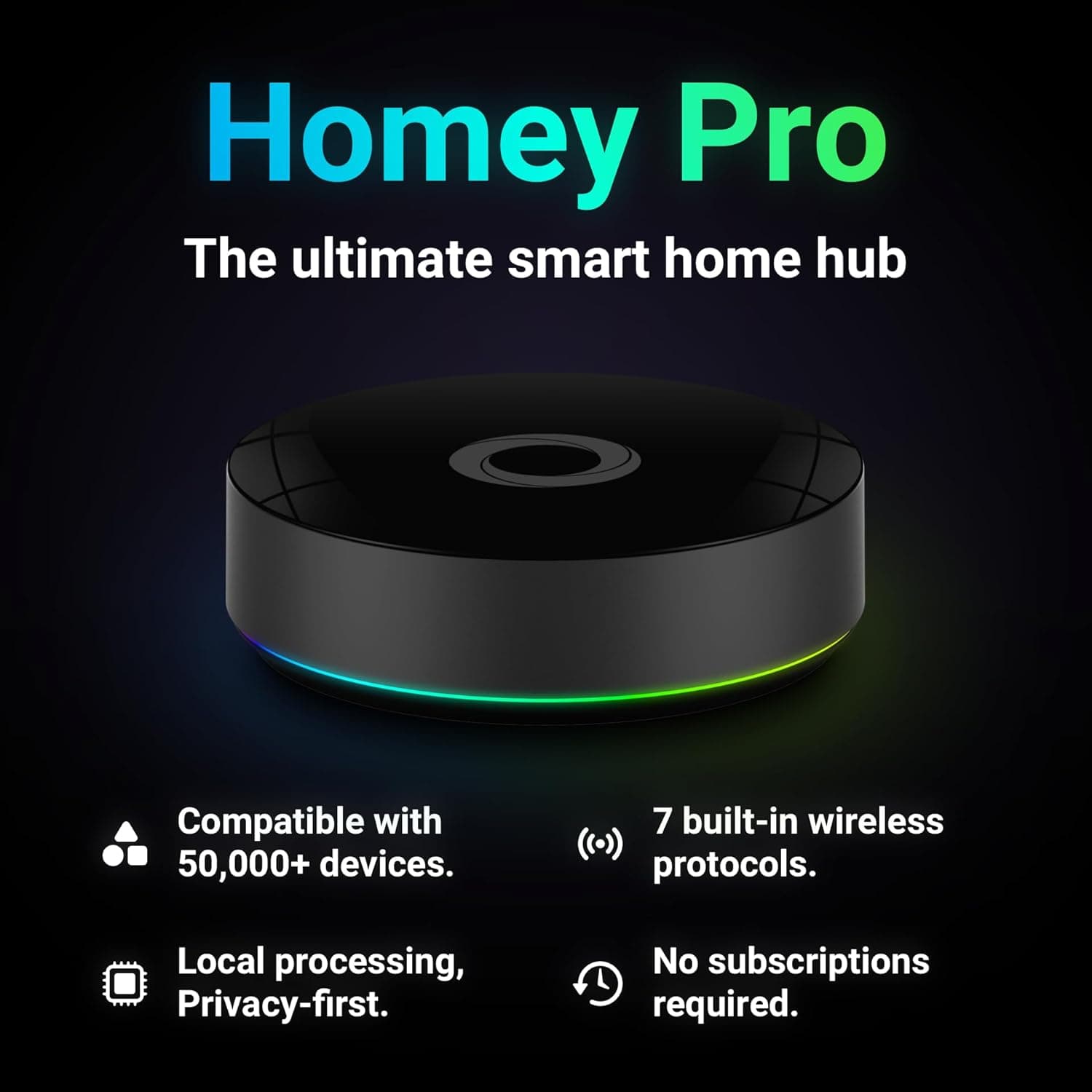 Homey Pro (2023) – All-in-One Local Smart Home Hub